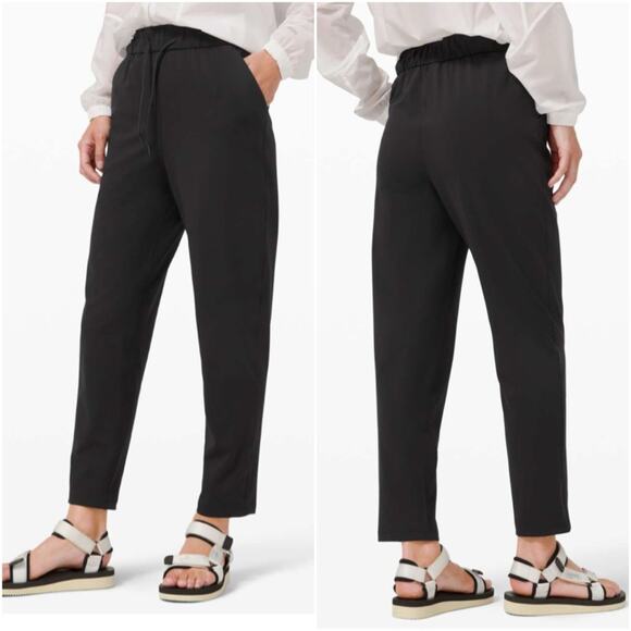 Lululemon keep moving high rise joggers black 2